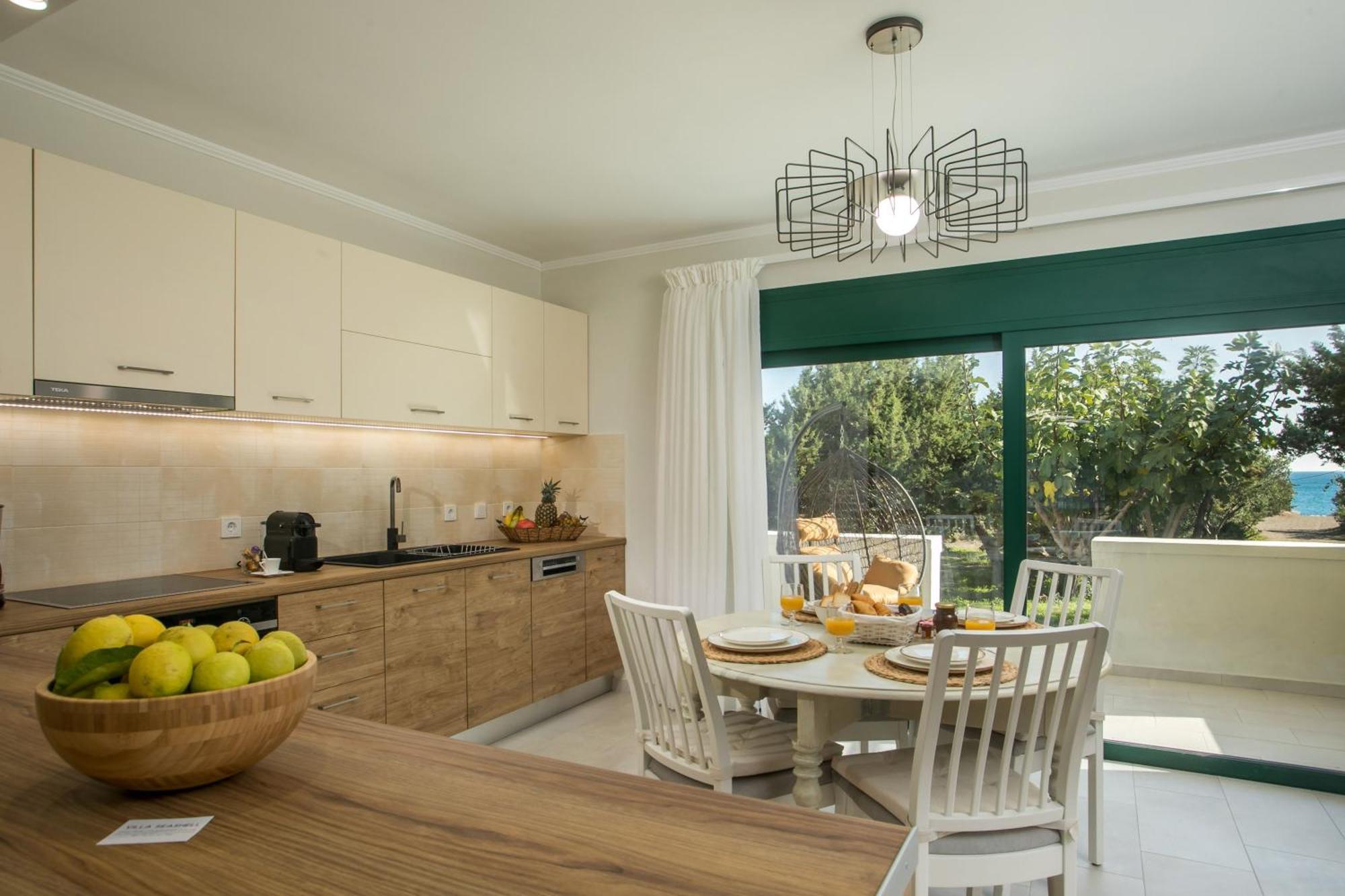 Beachfront Villa Rhodes Seashell Gennadi Esterno foto