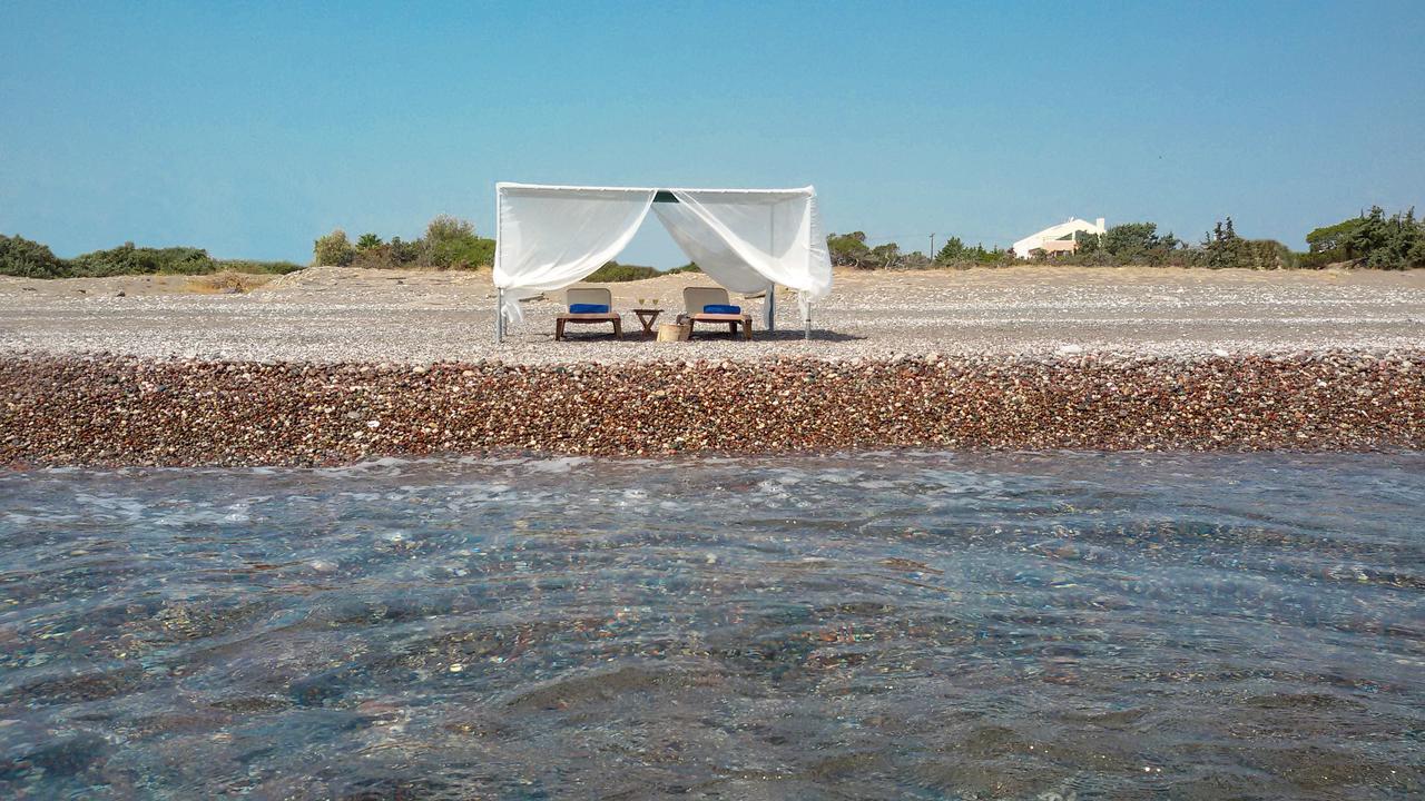 Beachfront Villa Rhodes Seashell Gennadi Esterno foto