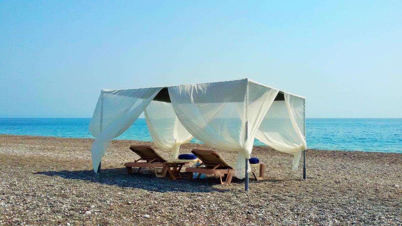Beachfront Villa Rhodes Seashell Gennadi Esterno foto